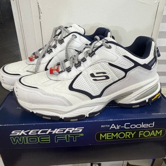 Skechers Vigor 3.0 Arbiter Air Cooled Memory Foam Shoes Mens Size 10 Wide Fit
